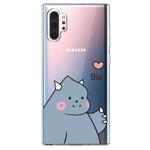 For  Galaxy Note 10 Plus Lucency Painted TPU Protective(Caring Monster)