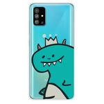 For Galaxy S20 Lucency Painted TPU Protective(Crown Dinosaur)