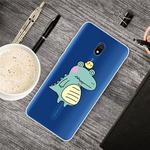 For Xiaomi Redmi 8A Lucency Painted TPU Protective(Bird Crocodile)