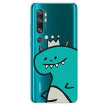 For Xiaomi CC9 Pro Lucency Painted TPU Protective(Crown Dinosaur)