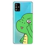 For Galaxy S20 Plus Lucency Painted TPU Protective(Funny Dinosaur)