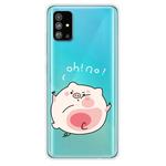 For Galaxy S20 Plus Lucency Painted TPU Protective(Hit The Face Pig)