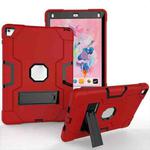 Contrast Color Robot Silicone + PC Tablet Case For iPad 6 / iPad Pro 9.7 2016(Red + Black)