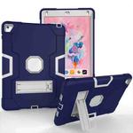 Contrast Color Robot Silicone + PC Tablet Case For iPad 6 / iPad Pro 9.7 2016(Navy Blue Grey)