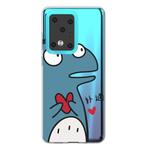 For Galaxy S20 Ultra Lucency Painted TPU Protective(Loving Dinosaur)