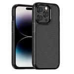 For iPhone 14 Pro Carbon Fiber Texture Case(Black)