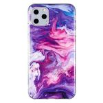 For iPhone 11 Pro IMD Marble Pattern TPU Phone Case(Red)