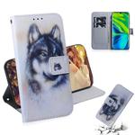 For Xiaomi Note 10 Pro 3D Colored Drawing Horizontal Flip Leather Case with Holder & Card Slot & Wallet(Wolf)