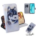 For Huawei P40 Lite 3D Colored Drawing Horizontal Flip Leather Case with Holder & Card Slot & Wallet(Wolf)