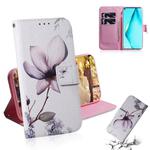For Huawei P40 Lite 3D Colored Drawing Horizontal Flip Leather Case with Holder & Card Slot & Wallet(Magnolia)