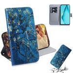 For Huawei Nova 6 SE 3D Colored Drawing Horizontal Flip Leather Case with Holder & Card Slot & Wallet(Prunus Armeniaca)