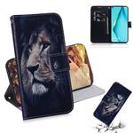 For Huawei Nova 6 SE 3D Colored Drawing Horizontal Flip Leather Case with Holder & Card Slot & Wallet(Lion)