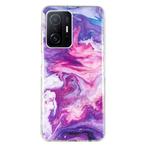 For Xiaomi 11T Pro IMD Marble Pattern TPU Phone Case(Red)