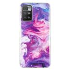 For Xiaomi Redmi 10 IMD Marble Pattern TPU Phone Case(Red)