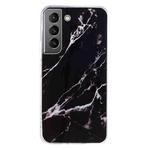 For Samsung Galaxy S22 5G IMD Marble Pattern TPU Phone Case(Black)
