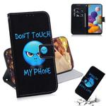For Galaxy A21 3D Colored Drawing Horizontal Flip Leather Case with Holder & Card Slot & Wallet(Anger)