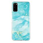 For Samsung Galaxy S20 5G IMD Marble Pattern TPU Phone Case(Green)