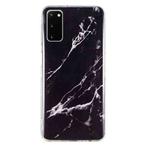 For Samsung Galaxy S20 5G IMD Marble Pattern TPU Phone Case(Black)