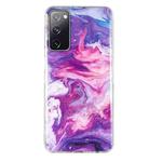 For Samsung Galaxy S20 FE 5G IMD Marble Pattern TPU Phone Case(Red)