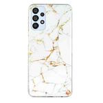 For Samsung Galaxy A32 4G IMD Marble Pattern TPU Phone Case(White)