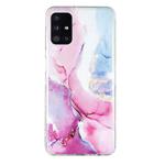 For Samsung Galaxy A51 IMD Marble Pattern TPU Phone Case(Pink Blue)