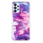 For Samsung Galaxy A52 5G / 4G IMD Marble Pattern TPU Phone Case(Red)