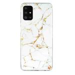 For Samsung Galaxy A71 IMD Marble Pattern TPU Phone Case(White)