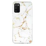 For Samsung Galaxy A03s IMD Marble Pattern TPU Phone Case(White)