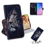 For Galaxy S10 Lite (A91) 3D Colored Drawing Horizontal Flip Leather Case with Holder & Card Slot & Wallet(Lion)