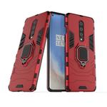 For OnePlus 8 PC + TPU Shockproof Protective Case with Magnetic Ring Holder(Red)