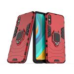 For Huawei Enjoy 10e PC + TPU Shockproof Protective Case with Magnetic Ring Holder(Red)