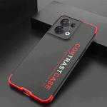 For OPPO Reno8 GKK TPU + PC Shockproof Protective Phone Case(Red)