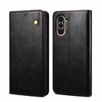 For Huawei Nova 10 4G Oil Wax Crazy Horse Texture Leather Phone Case(Black)