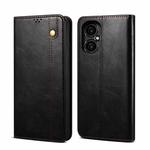For Xiaomi M4 5G Oil Wax Crazy Horse Texture Leather Phone Case(Black)