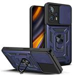 For Xiaomi Poco X4 GT Sliding Camera Design TPU + PC Phone Case(Blue)