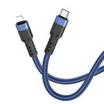 hoco U110 20W USB-C / Type-C to 8 Pin PD Charging Data Cable，Length：1.2m(Blue)