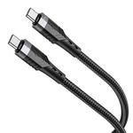 Borofone BU35 Type-C to Type-C Influence 60W Charging Data Cable, Length:1.2m(Black)