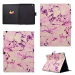 For iPad 5 / 6 Horizontal Flip Leather Case with Holder & Card Slot & Sleep / Wake-up Function(Pink Marble)