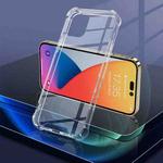 For iPhone 14 Pro Four Corner Airbag Shockproof TPU + Acrylic Phone Case(Transparent)