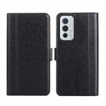 For OnePlus 9RT 5G Ostrich Texture Flip Leather Phone Case(Black)