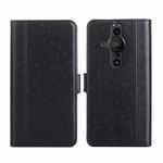 For Sony Xperia Pro-I Ostrich Texture Flip Leather Phone Case(Black)