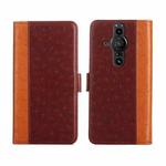 For Sony Xperia Pro-I Ostrich Texture Flip Leather Phone Case(Brown)