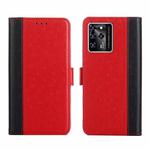 For ZTE Blabe V30 Ostrich Texture Flip Leather Phone Case(Red)