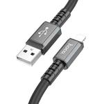 hoco X85 2.4A USB to 8 Pin Strength Charging Data Cable，Length：1m(Black)