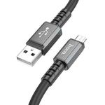hoco X85 2.4A USB to Micro USB Strength Charging Data Cable，Length：1m(Black)