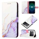 For OPPO K10 Pro 5G PT003 Marble Pattern Flip Leather Phone Case(LS006)