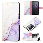 For OPPO Reno8 Pro+ PT003 Marble Pattern Flip Leather Phone Case(LS006)