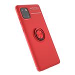 For Galaxy A81 Lenuo Shockproof TPU Protective Case with Invisible Holder(Red)