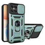 For Honor X8 Sliding Camera Design TPU + PC Phone Case(Green)