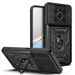 For Honor X9 5G/X9 4G Sliding Camera Design TPU + PC Phone Case(Black)